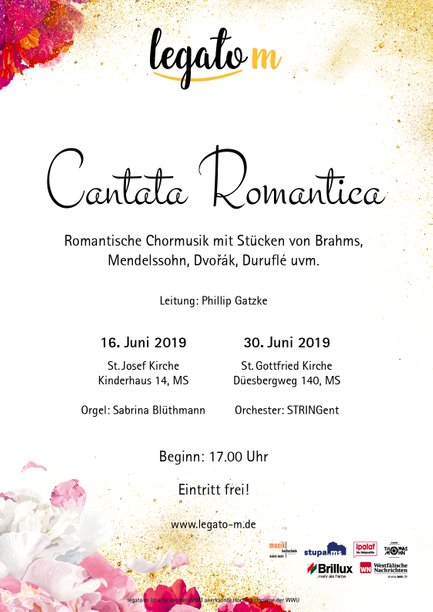 Konzert "Cantata Romantica" im Juni 2019